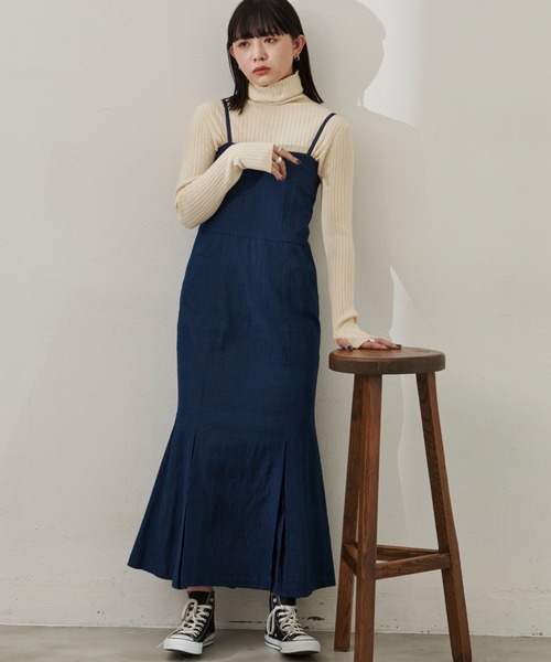 jouetie タックプリーツデニムキャミワンピース タックプリーツデニムキャミワンピース[品番：MKSW0057739