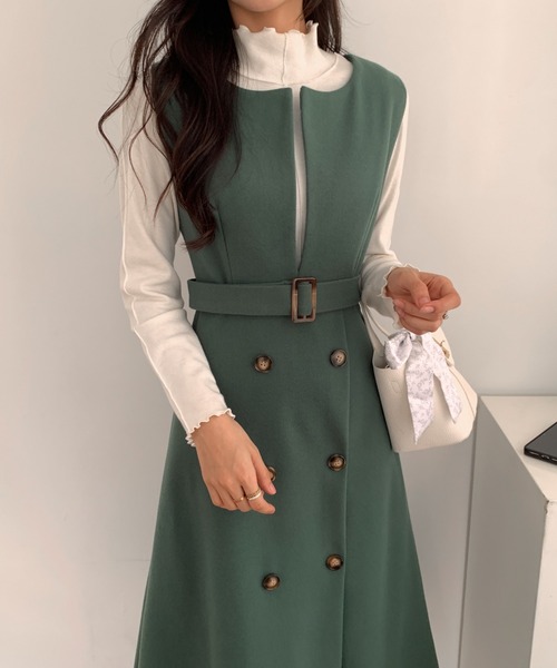 ABITOKYO（アビトーキョー） ジャンパースカート ウエストマーク