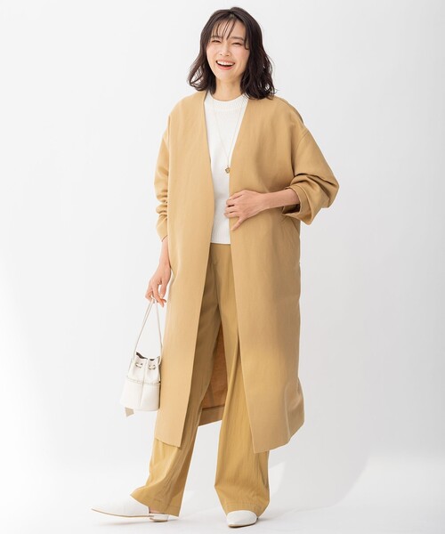 未使用に近い　23区　大きいサイズ　キュプラナイロンストレッチ カーゴパンツ 未使用に近い 23区 大きいサイズ キュプラナイロンストレッチ