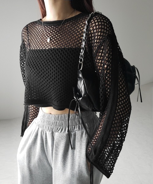 アンサンブル 「 ２点セット 」シャーリングリボンベアトップス ＆ ショートカーディガン SET ／ shirring ribbon bare top 2点セット 】シャーリングリボンベアトップス ＆ ショート