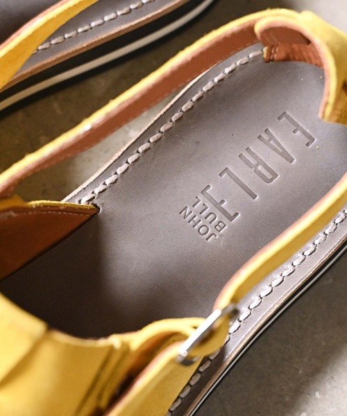 EARLE × JOHNBULL 別注 サボ サンダル レザー 42 EARLE サンダル 「EARLE×JOHNBULL」別注メッシュサボサンダル