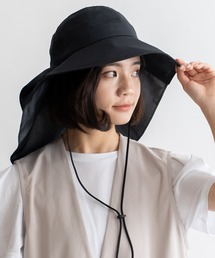 ★美品　ワンダフルワールド　ピコフリル　帽子　こげ茶 新品】 ☆美品 ワンダフルワールド ピコフリル 帽子 こげ茶 帽子