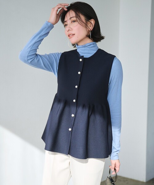 tシャツ 「新色追加/洗える」コットンカシミヤ タートルネックカットソー レディース UNFILO tシャツ 「新色追加/洗える」コットンカシミヤ