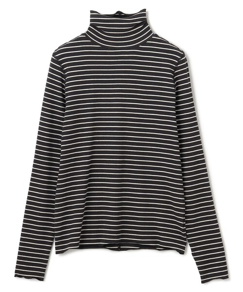 tシャツ 「新色追加/洗える」コットンカシミヤ タートルネックカットソー レディース UNFILO tシャツ 「新色追加/洗える」コットンカシミヤ