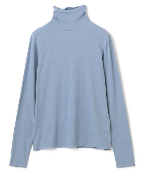tシャツ 「新色追加/洗える」コットンカシミヤ タートルネックカットソー レディース UNFILO tシャツ 「新色追加/洗える」コットンカシミヤ