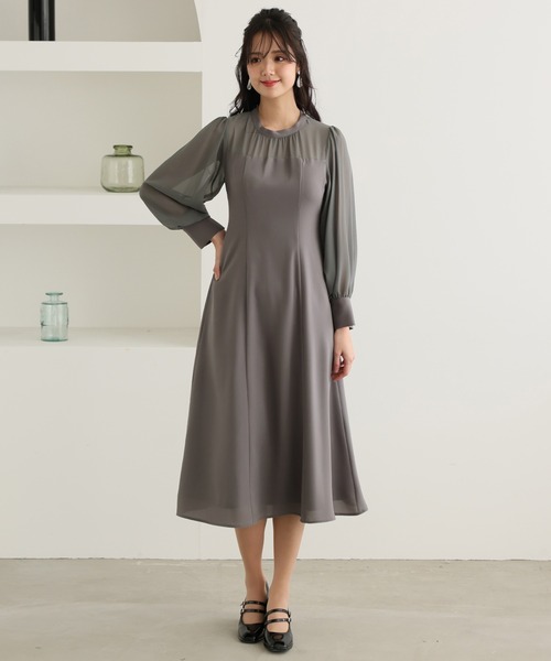 PourVous（プールヴー） ドレス 袖あり＆ロング パーティードレス