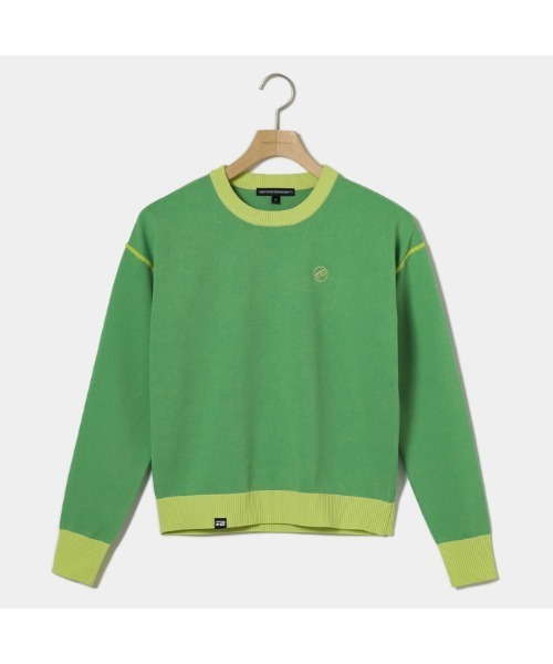 ニット セーター 「Rosasen/GOLF」ミックスカラー長袖ニット レディース
