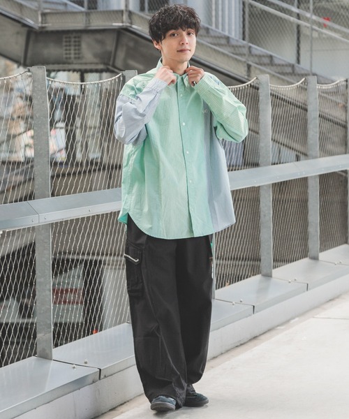 RAGEBLUE（レイジブルー） シャツ 「THE FOX」マルチパターンロゴ