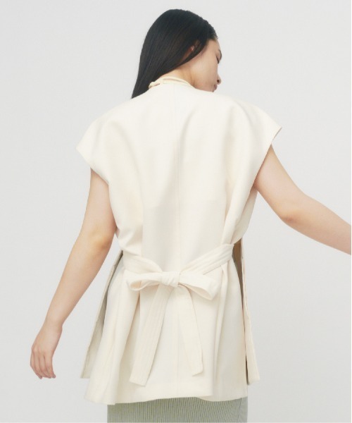 ベスト ジレ POWDER TWILL BELTED GILET / パウダーツイルベルテッドジレ レディース THINGS THAT MATTER ベスト ジレ POWDER TWILL BELTED GILET