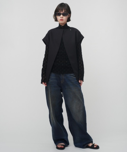 BELPER 22AW SHRINKED GILET ベルパー ジレ ベスト THINGS THAT MATTER ベスト ジレ POWDER TWILL BELTED GILET