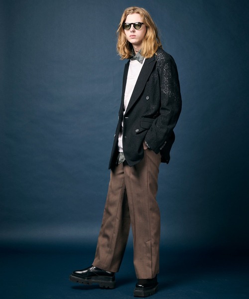 今がお得　ミスターのオシャレシャツ　お値下げ MAISON SPECIAL tシャツ 「UNISEX」Leaf Back Cut Jacquard