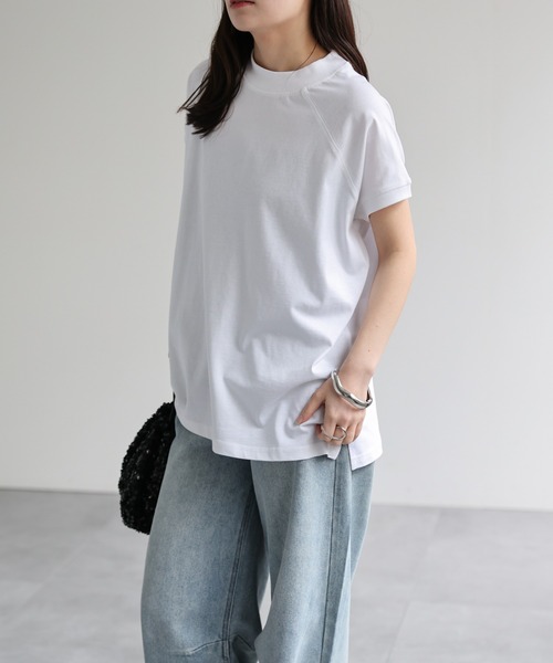 ap retro tシャツ 半袖 「USAコットン」高見え上質 / モックネック