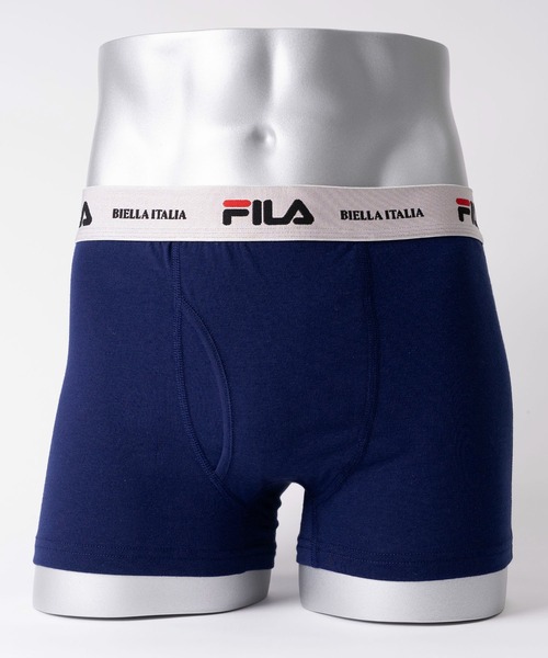 FILA（フィラ） ボクサーパンツ 筆記体 ブランド ロゴ ウエストバンド