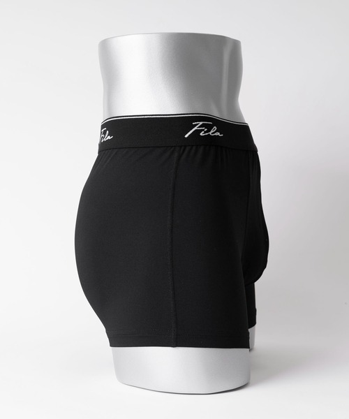 FILA（フィラ） ボクサーパンツ 筆記体 ブランド ロゴ ウエストバンド