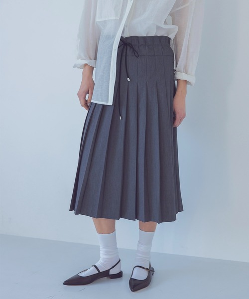 DRESSLAVE スカート school pleats low waist skirt(スクール