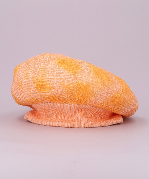 CA4LA TINT BERET オレンジ タグ付き新品未使用 CA4LA（カシラ） 帽子 ベレー帽 メンズ CF COTTON HEATHER TONE BERET
