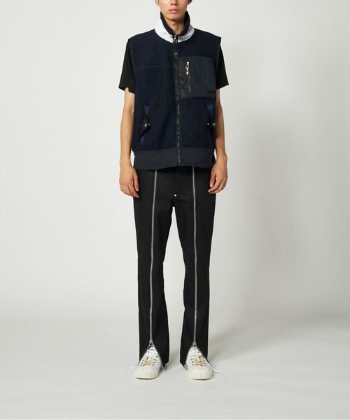 TOGA(VIRILIS）/ウールジャージーベスト/46/ネイビー