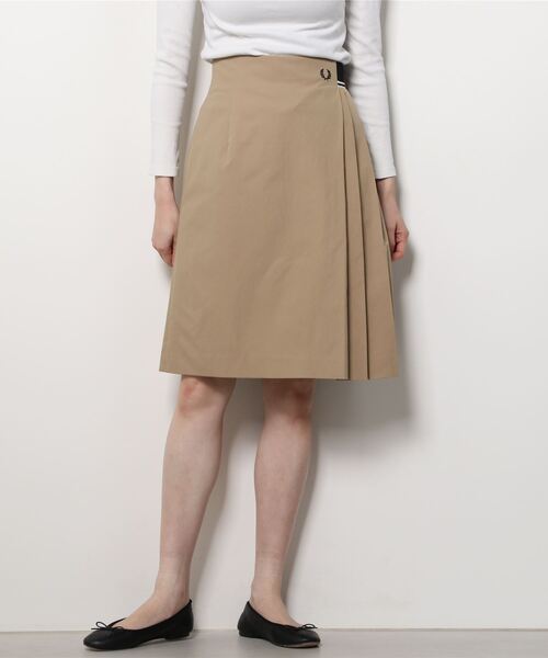 FRED PERRY」 スカート 8 ベージュ レディース : 84597128 : ZOZOTOWN 