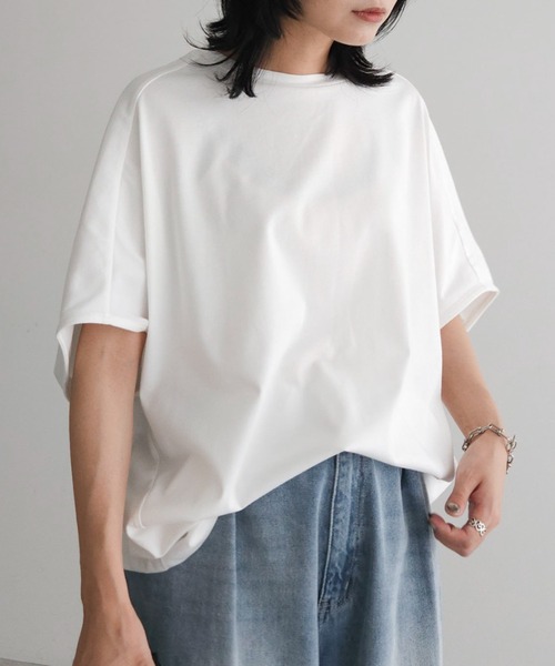 tシャツ 裾バルーンフレンチプルオーバー レディース Green Parks tシャツ 冷っとすずやか バックバルーンフレンチ