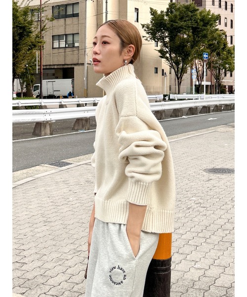 MM6◇Tulle sweat/チュール付きスウェット/トップス/S/コットン/WHT/白