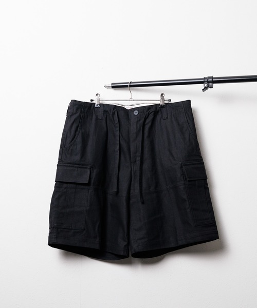 HOUSTON カーゴショートパンツ ブラック Sサイズ HOUSTON（ヒューストン）の「HOUSTON M-47 ショートパンツ
