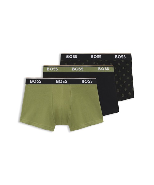 BOSS（HUGO BOSS） ボクサーパンツ 3パック ロゴウエストバンド