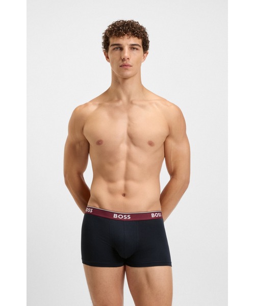 BOSS（HUGO BOSS） ボクサーパンツ 3パック ロゴウエストバンド