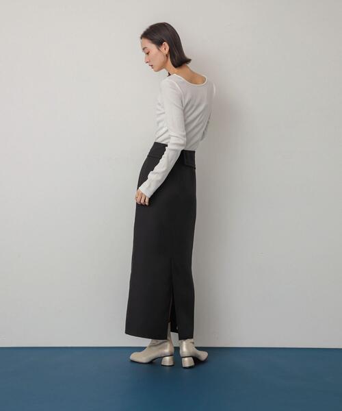 新品 2018ENFOLD アシンメトリーペンシルスカート 