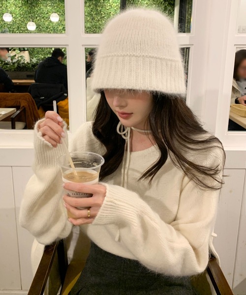 新品未使用　Ohga girly ニット　ガーリー Girly Doll（ガーリードール） ニット セーター ホルターリボンニット