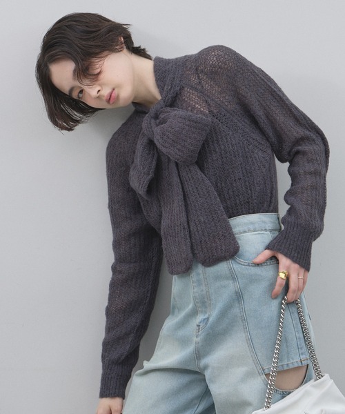 &. NOSTALGIA（ノスタルジア） ニット セーター 「ZOZO限定」モヘア