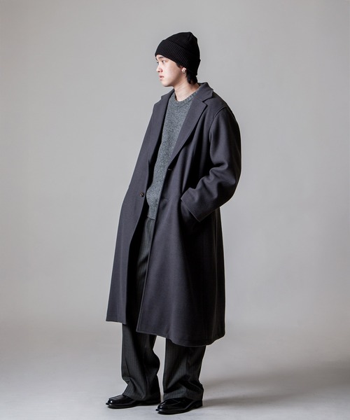 【 】チェスターコート ZIP FIVE -White Line- チェスターコート コート 「White Line
