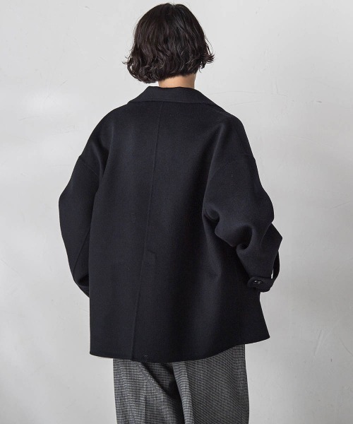 la.f（ラ・エフ） ピーコート pコート 両面シャルムリバーショート