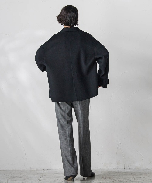 la.f（ラ・エフ） ピーコート pコート 両面シャルムリバーショート