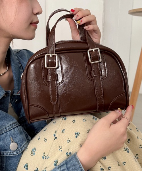 SOLLON.（ソルロン） ボストンバッグ ダブルベルトミニボストンバッグ