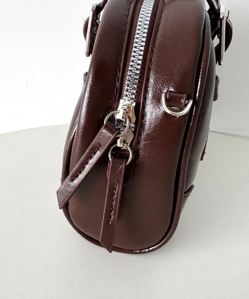 SOLLON. ボストンバッグ ダブルベルトミニボストンバッグ レディース