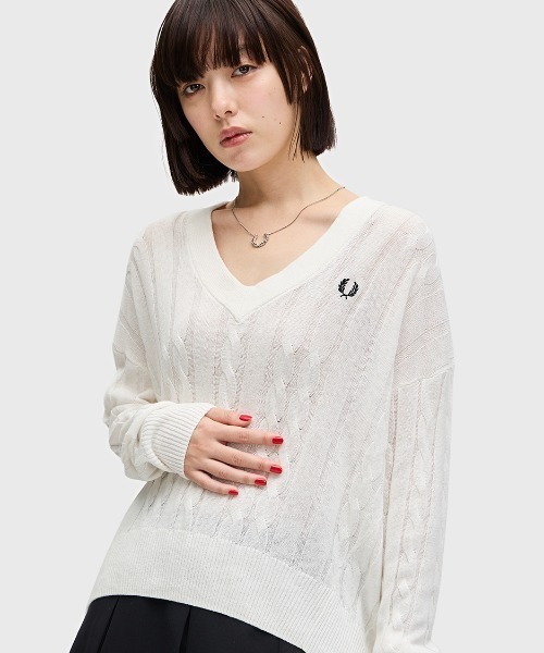 FRED PERRY ニット セーター Cable Knit Jumper／ケーブルニット