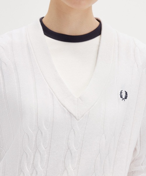 FRED PERRY ニット セーター Cable Knit Jumper／ケーブルニット