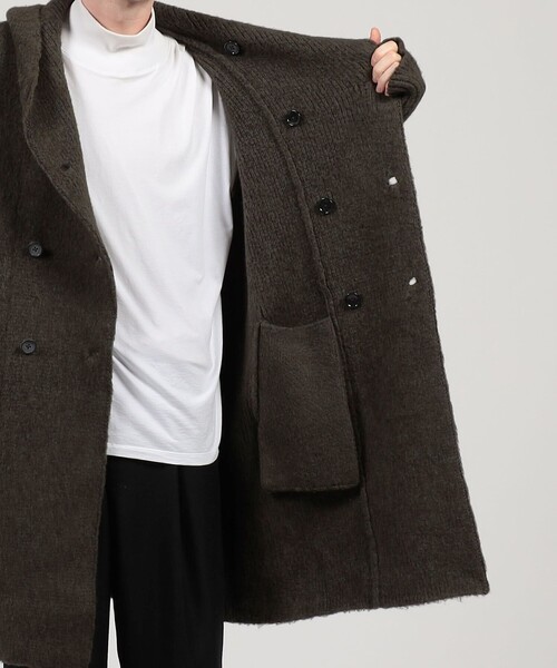 TOMORROWLAND.カシミヤ100%ダブルブレストコート 極美品 TOMORROWLAND（トゥモローランド） セーター ニット ウール カシミヤ