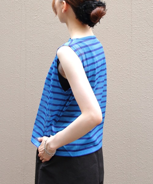tシャツ ORCIVAL/オーシバル　ボートネックスリーブレスプルオーバー　BOATNECK SLEEVELESS P.O.　OR-C0417 STJ セール】ORCIVAL/オーシバル ボートネックスリーブレスプル