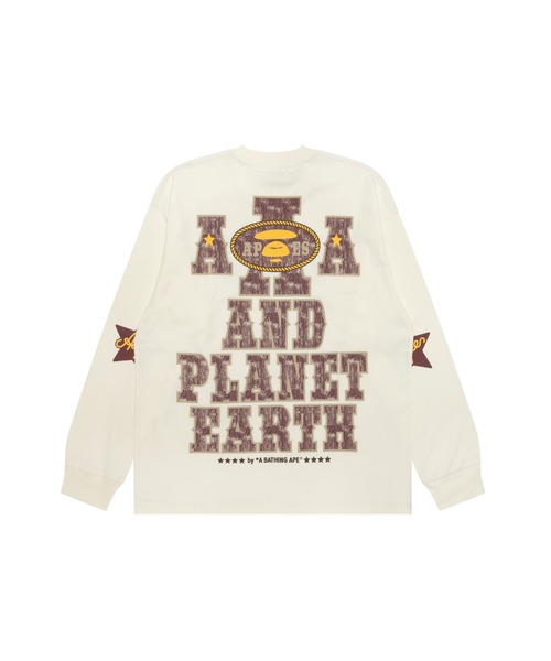 大人気★A BATHING APE AAPE THEME MAIN LONG SLEEVE TEE★長袖 AAPE BY A BATHING APE tシャツ THEME MAIN LONG SLEEVE TEE