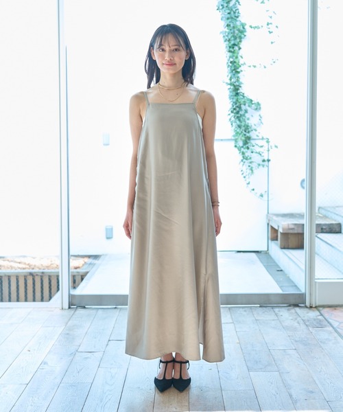 Rouge Vif キャミワンピース ドレス Rouge vif ワンピース 撥水キャミワンピース : ZOZOTOWN Yahoo