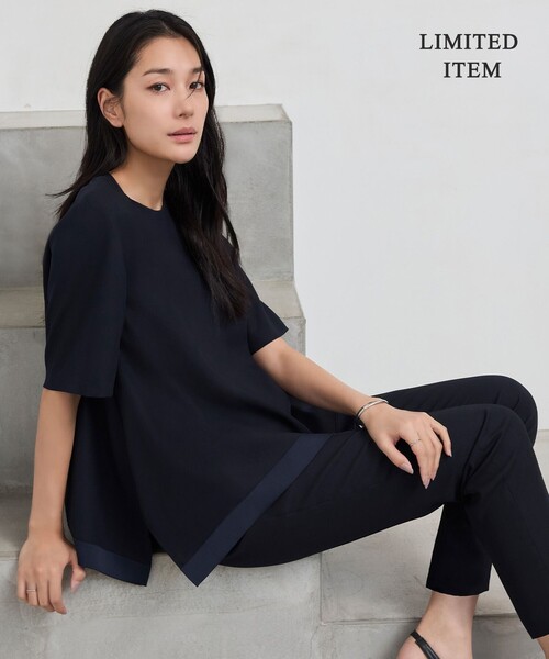 ICB ブラウス シャツ FluidBackSatin Tブラウス レディース