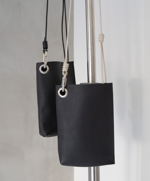 SENTI ショルダーバッグ SHRINK LEATHER MINI SHOULDER BAG シュリンク