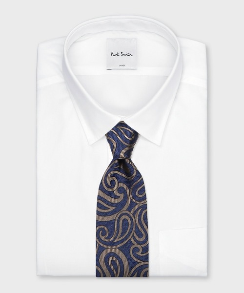 1783 【美品】 ポールスミス ネクタイ ペイズリー Paul Smith ネクタイ ペイズリーアート タイ「150085 552MT