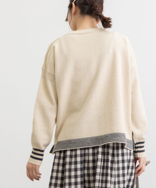 「POU DOU DOU」 長袖ニット 3 パープル レディース_画像5