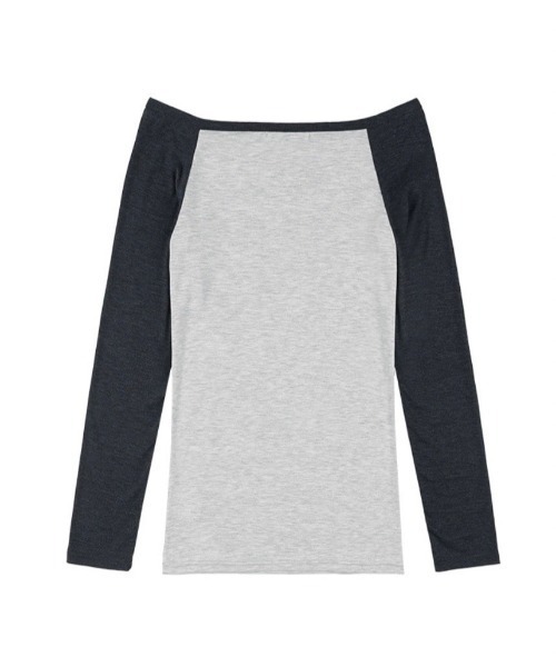 tシャツ 「FANCY CLUB」HEAVENLY OFF-SHOULDER LONG SLEEVE / 「ファンシークラブ」オフショルダーレタリング FANCY CLUB tシャツ 「FANCY CLUB」HEAVENLY OFF-SHOULDER LONG
