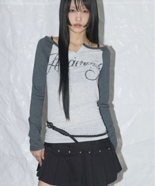 FANCY CLUB tシャツ 「FANCY CLUB」HEAVENLY OFF-SHOULDER LONG