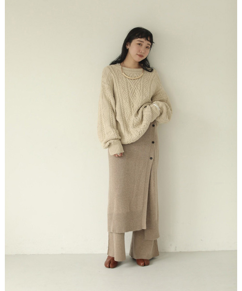トゥデイフル TODAYFUL ニット セーター 長袖 F ベージュ 12010506 /AN28 レディース TODAYFUL 「TODAYFUL」 長袖ニット FREE ベージュ レディース