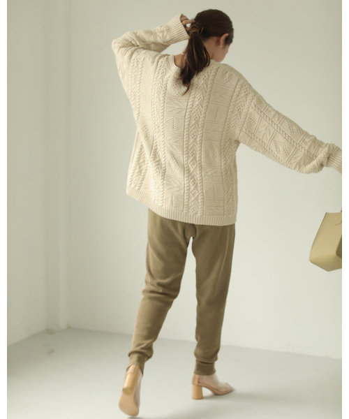トゥデイフル TODAYFUL ニット セーター 長袖 F ベージュ 12010506 /AN28 レディース TODAYFUL 「TODAYFUL」 長袖ニット FREE ベージュ レディース