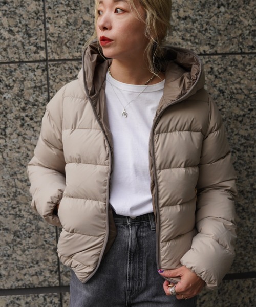 【美品】デュべティカ　ダウンコート　DUVETICA ベージュ　40 DUVETICA（デュベティカ） ダウンジャケット 40 ベージュ レディース